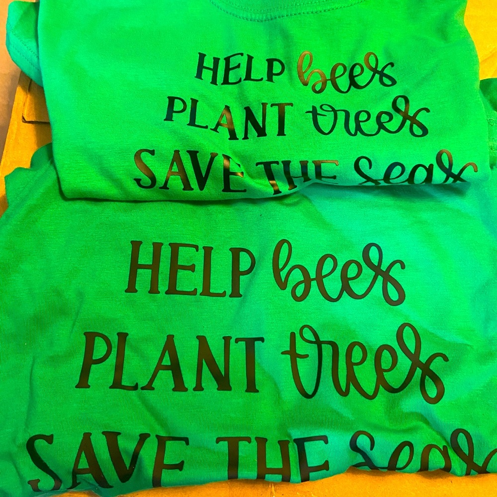 Green very comfortable earth day shirts.